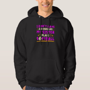 Jag har inte ett eget liv i min syster Plays Softb Hoodie