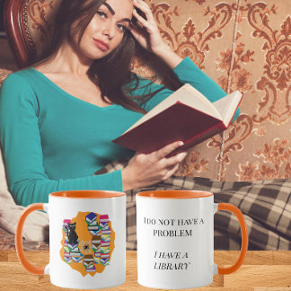Jag Har Inte Ett Problem, Jag Har Ett Bibliotek Mugg