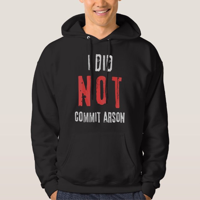Jag har inte gjort någon eftertrycklig text hoodie (Framsida)