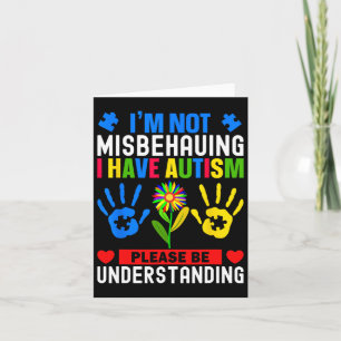 Jag har inte missförstått att jag har autismmedvet kort