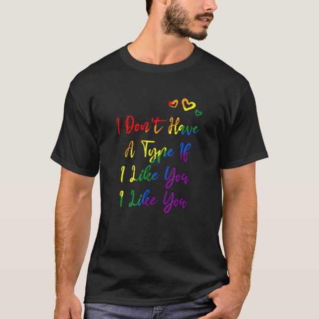 Jag har inte något LGBTQ Bisexual Pride Bi Pride L T Shirt (Framsida)