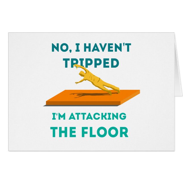 Jag har inte snubblat hälsningskort (Framsidan Horizontal)