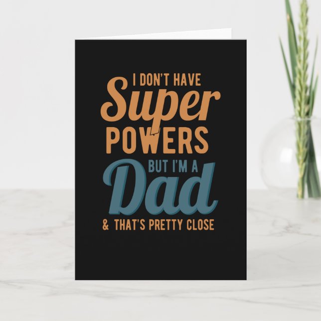 Jag har inte superkrafter men jag är pappa och det kort (Framsida)
