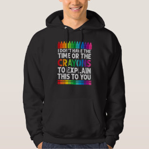 Jag har inte tid eller Kritor-slynt Sarcasm Hoodie