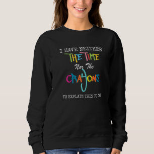 Jag Har Inte Tiden Eller Kritorna Sarcasm Citat T Shirt
