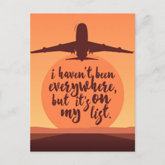Jag har inte varit överallt vykort