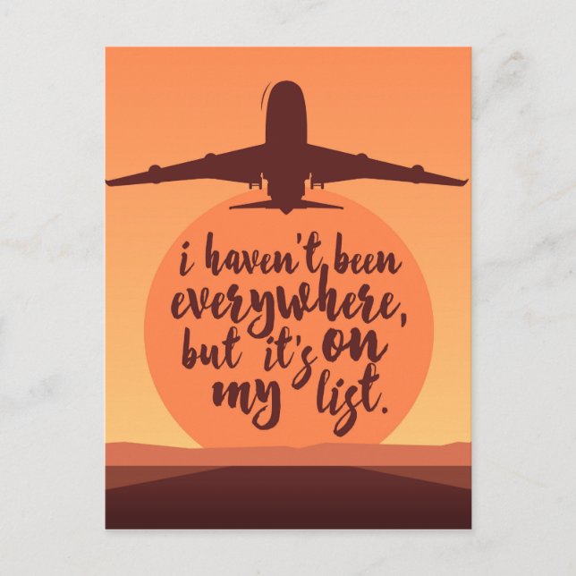 Jag har inte varit överallt vykort (Framsida)