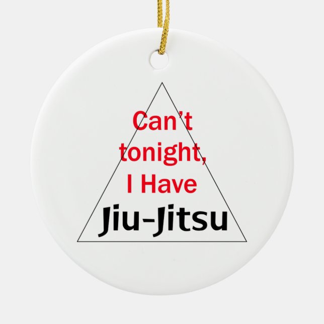 Jag har Jiu Jitsu Julgransprydnad Keramik (Framsidan)