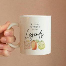 Jag har jobbat med en legend Personlig pensionerin Kaffemugg