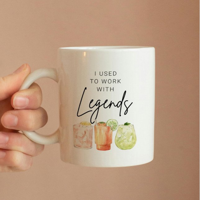 Jag har jobbat med en legend Personlig pensionerin Kaffemugg (Skapare uppladdad)