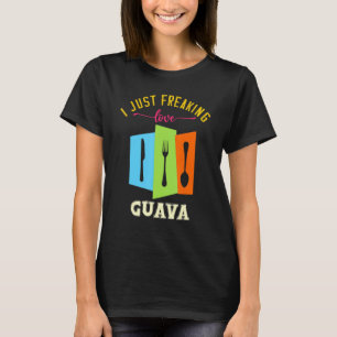 Jag har just fryst Kärlek Guava Yummy Food Puns T Shirt