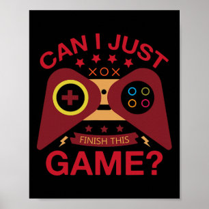 Jag Har Just Nu Avslutat Spelälskare Video Control Poster