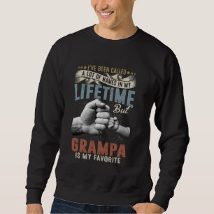 Jag har kallats många namn men Grampa är min fa Lång Ärmad Tröja