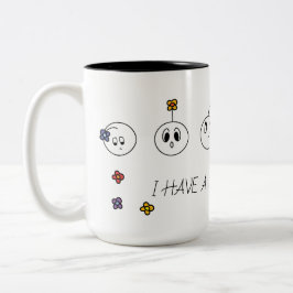 Jag har känslor för en radda Två-Tonad mugg