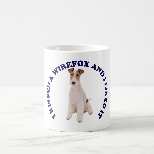 Jag har knivhuggit en vajerfoxterrier kaffemugg (Center)