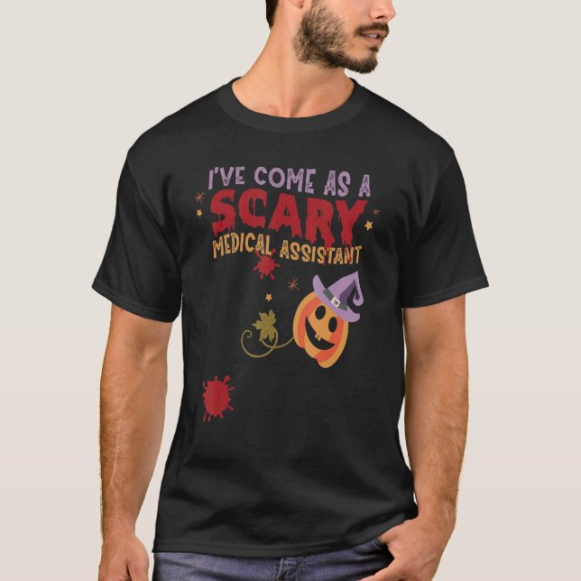 Jag har Kom som psykoassistent Halloween C T Shirt (Framsida)