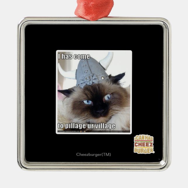 Jag har komen som skövlar urbyn julgransprydnad metall (Framsidan)