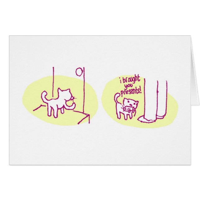 Jag har kommit med dig framlägger… hälsningskort (Framsidan Horizontal)