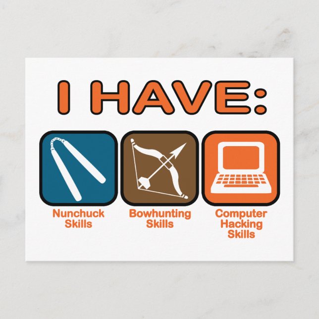 Jag har kompetens Napoleon Dynamite Vykort (Framsida)