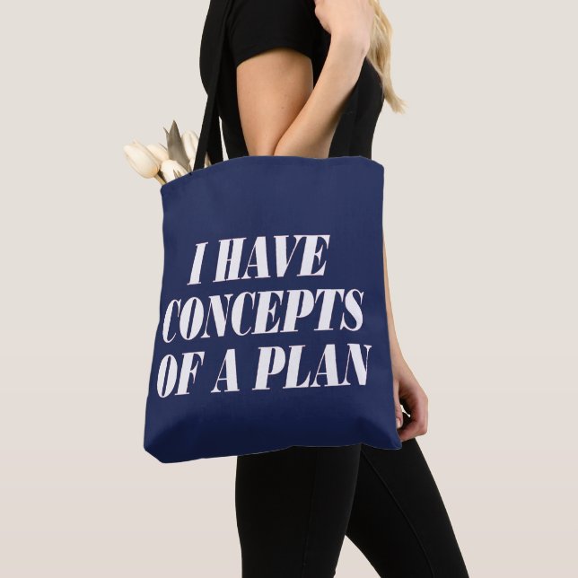 Jag har koncept för en plan tygkasse (Närbild)