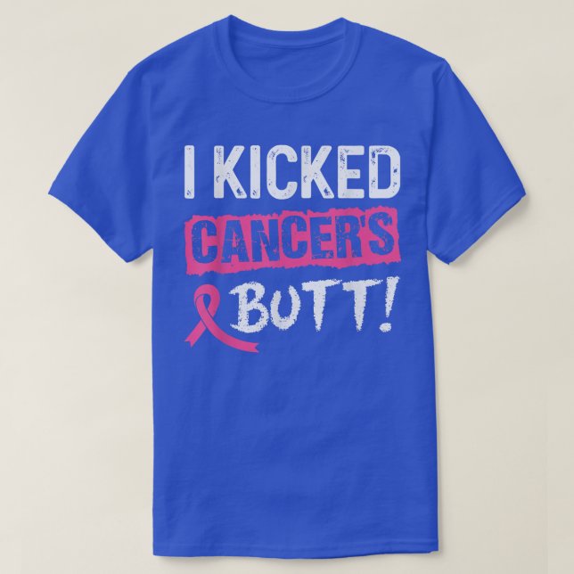 Jag har kräkts cancerns Butt Rosa Ribbon Breast Ca T Shirt (Design framsida)