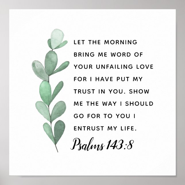 Jag har lagt mitt förtroende på att skriva ut skri poster (Framsidan)