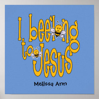 Jag har längtat efter Jesus Blue Poster