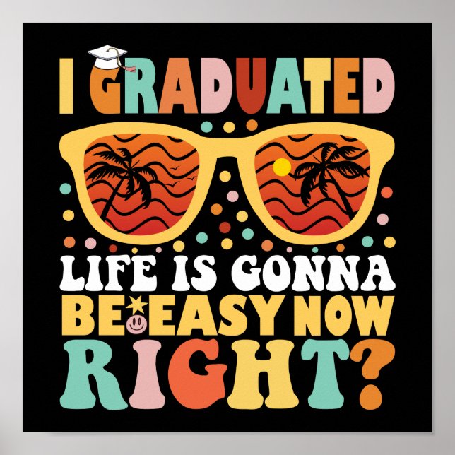 Jag har lärt mig livet nu är lätt Höger Poster (Framsidan)