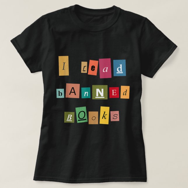 Jag har läst Bannad Bokar - Funny Reader T-Shirt (Design framsida)