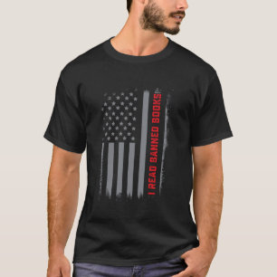 Jag har läst Bannad Bokar US Flagga Readers Bok Ne T Shirt