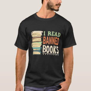 Jag har läst Bokar förbjuden med Bok och bokmask o T Shirt