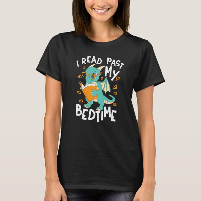 Jag har läst Bokar om min sängläsning T Shirt (Framsida)