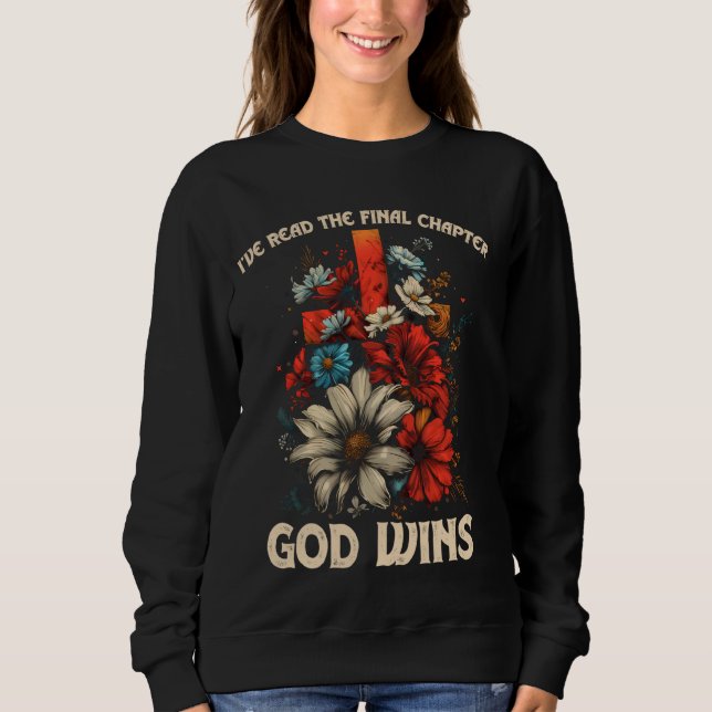 Jag har läst det sista kapitlet Gud vinner Christi T Shirt (Framsida)