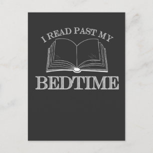 Jag har läst min Bedtime-ludde som läser Bok Älska Vykort