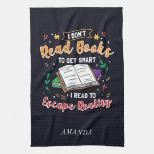 Jag har läst till Escape Reality Bok Nerd Personli Kökshandduk