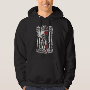 Jag har levt enligt en kod Älska familj Försvara l Hoodie