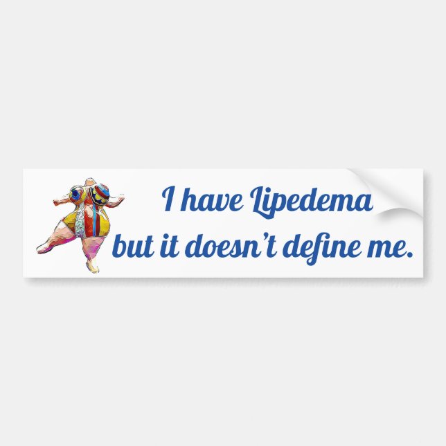 Jag har Lipedema, men den definierar inte mig Bildekal (Framsidan)