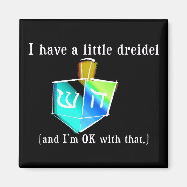 Jag har lite Dreidel Magnets Magnet (Framsidan)