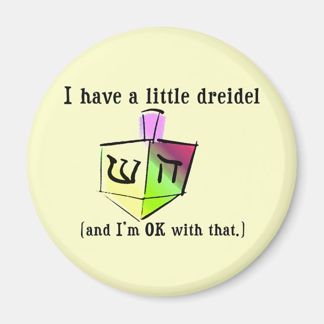 Jag har lite Dreidel Magnets Magnet (Framsidan)