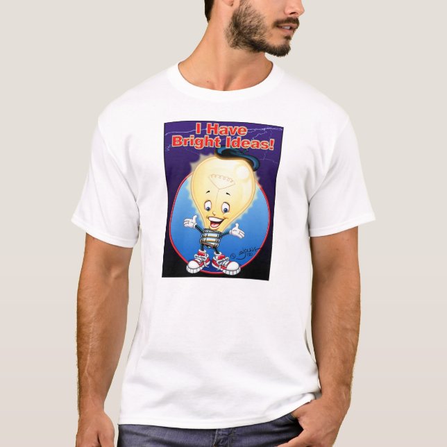 Jag har ljusa idéer! tee (Framsida)