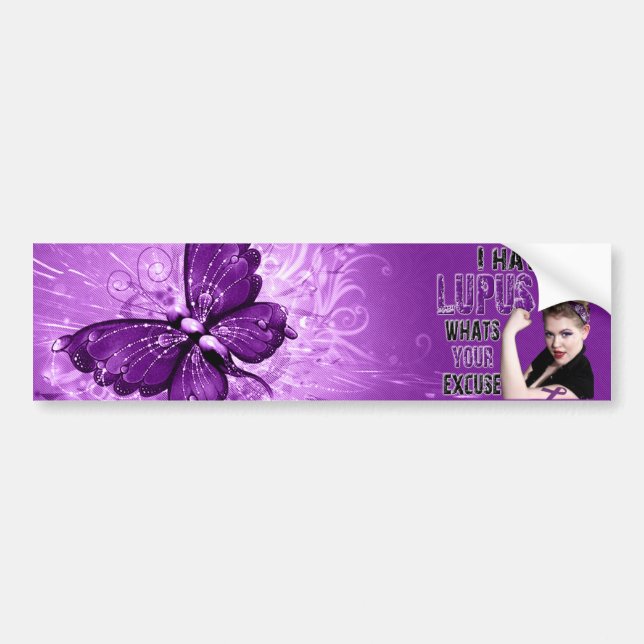 Jag har LUPUS vad är din ursäkt Bildekal (Framsidan)