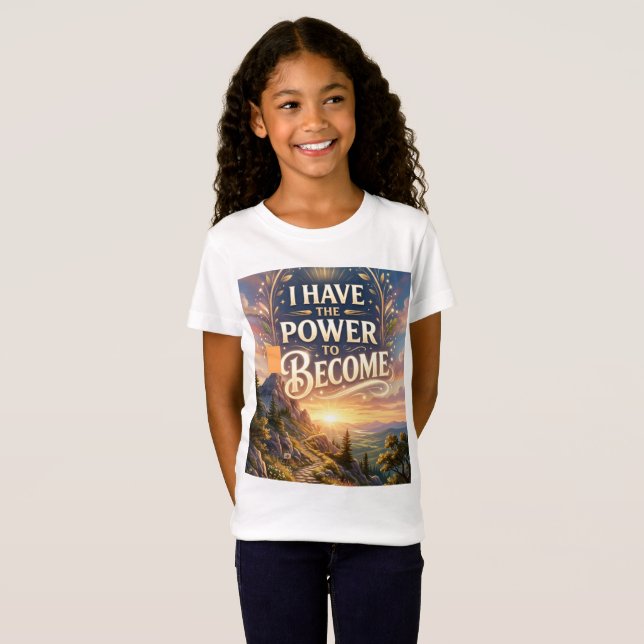 Jag har makten att bli t shirt (Hel framsida)