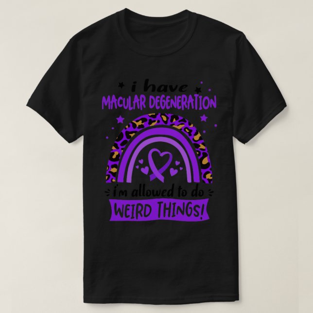 Jag har makuladegeneration jag får göra Wei T Shirt (Design framsida)