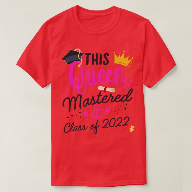Jag har masterdrottningen Studenten, 20. T Shirt (Design framsida)