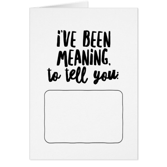 Jag har menat att säga.. hälsningskort (Framsidan)
