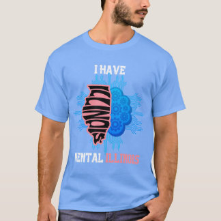 jag har mental illinois söt illinois t shirt