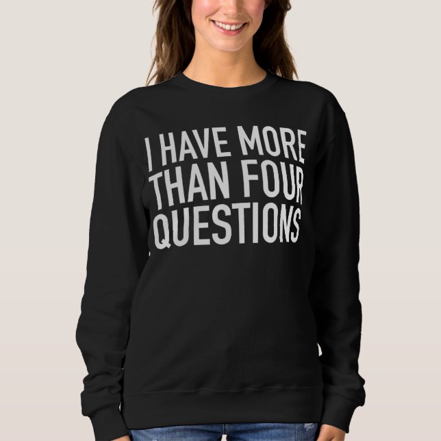 Jag har mer än fyra kvesti. t shirt (Framsida)