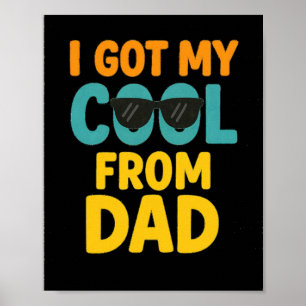 Jag Har min Coola från Pappa - Lusnykids T-Shirt m Poster