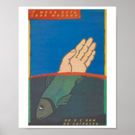 Jag har min egen uppfattning att Sovjettiden Poste Poster