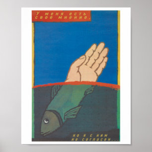 Jag har min egen uppfattning att Sovjettiden Poste Poster